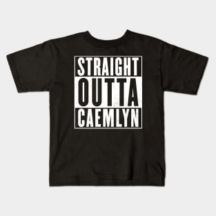 Straight Outta Caemlyn (white design) Kids T-Shirt